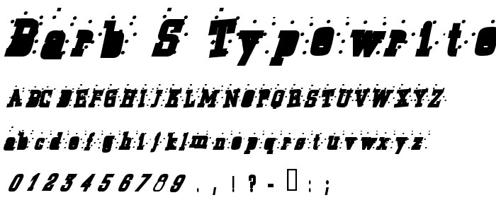 Barb_s Typewriter font